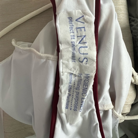 VENUS White and Pink Bathing Suit One Piece - Picture 4 of 4